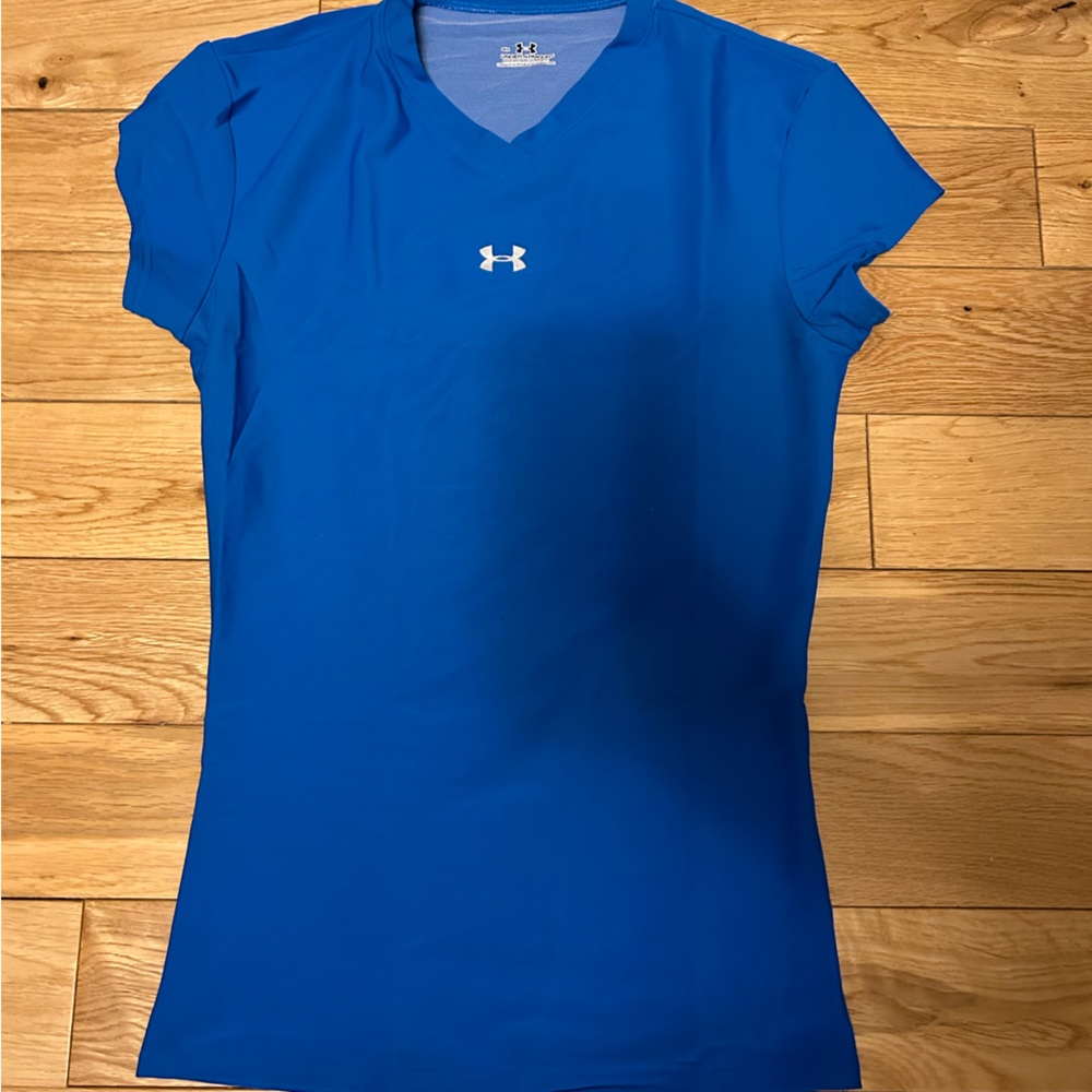Blue Under Armour Short Sleeve Shirt